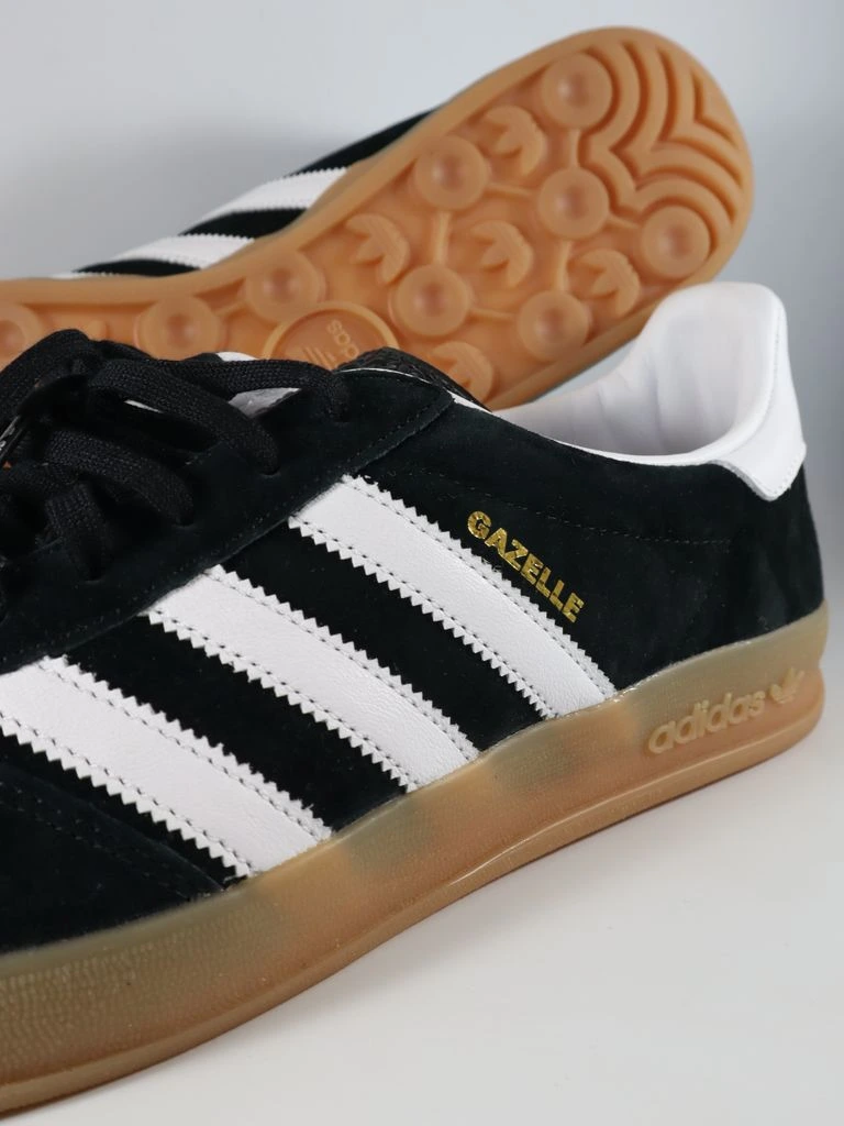 Royal blue adidas Gazelle Indoor on cream background